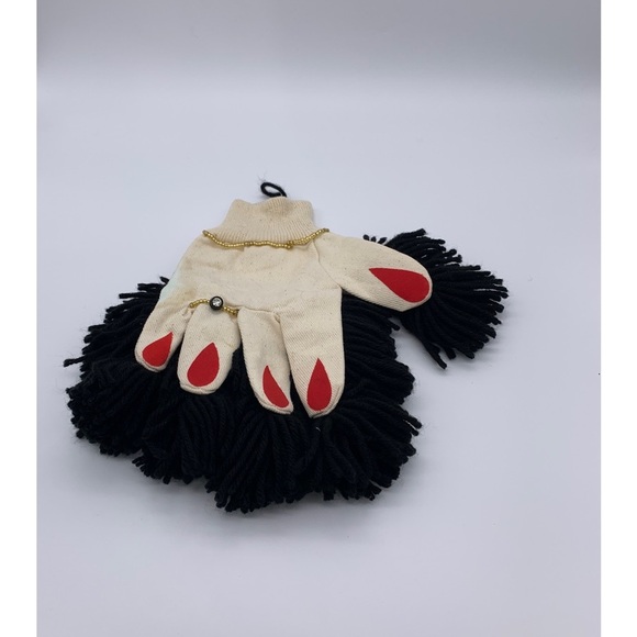 Vintage Handmade Yarn Dusting Mitt Cleaning Dusting Glove Dust Mitten - Picture 1 of 5